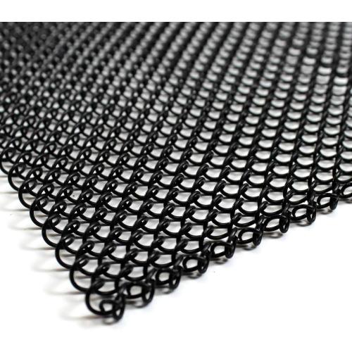 Midwest Hearth Fireplace Screen Mesh Curtain 26 High (Made in USA) Two 24 Wide Panels (Black)