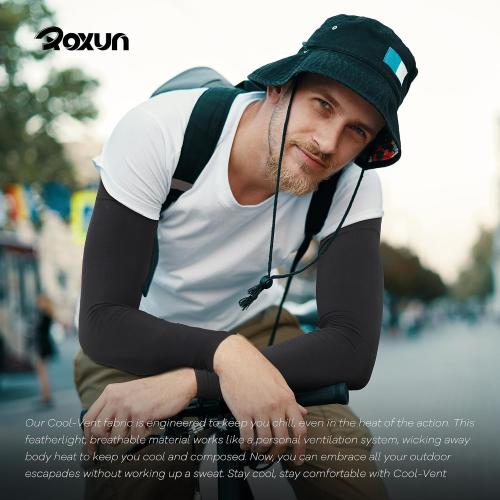 Arm Sleeves, Cooling UV Sun Protection Sports Compression for Men/Women