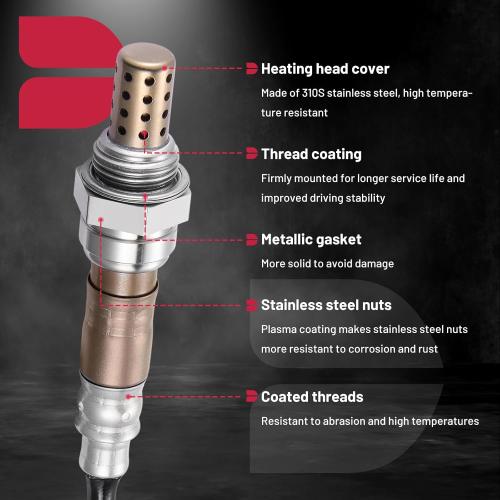 BDFHYK Oxygen Sensor Upstream Downstream O2, Compatible with GMC Savana 1500 Savana 2500 Sierra 1500, Compatible with Chevrolet Express 1500 Express 2500, 234-4651, 12559849, Replacement 1PCS