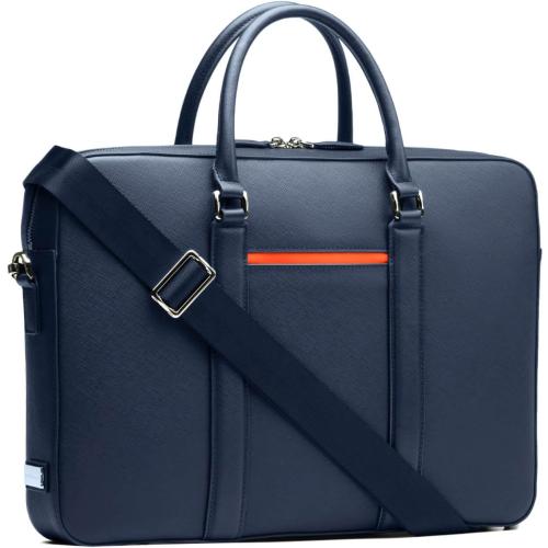 Maverick & Co. Manhattan Leather Laptop Bag – 16” Briefcase for Men, Stylish Business Travel & Work Bag, Fits Laptop, Durable