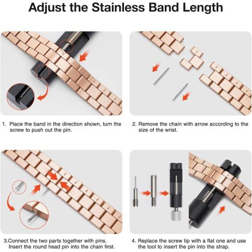 Thin Band Compatible with Apple Watch 40mm 38mm 41mm 42mm 44mm 45mm 49mm, Premium Stainless Steel Metal Replacement Adjustable Wristband Strap for iWatch Ultra SE Series 9/8/7/6/5/4/3/2/1 Women