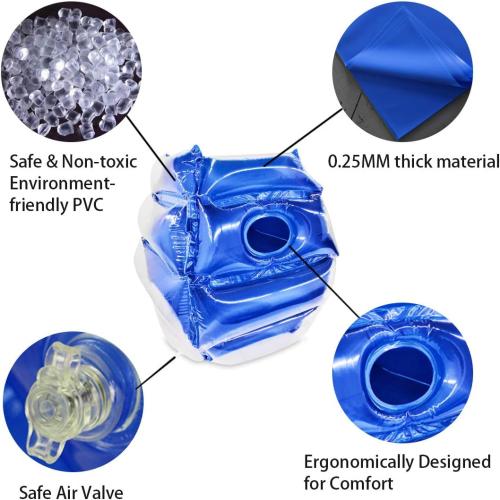 SUNSHINEMALL 2PC Sumo Balls, Inflatable Body Sumo Balls Bopper Toys for Kids 26 - Heavy Duty PVC Vinyl Suits for Grassland or Other Outdoors Play (2PC Blue Pink 26inch)