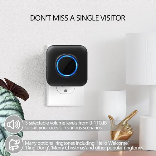 BITIWEND Wireless Doorbell Chime for Blink - Compatible with Blink Video Doorbell and Blink Video Doorbell (2nd Gen) with Wired Transmitter (1 Video Doorbell Extender 1 Receiver）