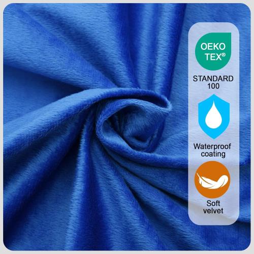 Color Blue Memory Foam Camping Mattress pad, Comfortable Thick Floor Sleeping Mat for Adults with Waterproof and Non-Slip Bottom, Portable Roll Up Mattress for Sleepover Guest,Cot Mad for Car Camping