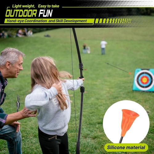 CrazyMouse Bow and Arrow for Teens Beginners Adults Recurve Bow Set 8 Arrows 5 Target Face Archery Longbow Kit Backyard Games Gift for Outdoor Sports
