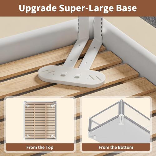 3-Piece King Size Bed Rail for Toddlers - Height Adjustable Baby Bed Rail Guard with Headboard Rod,Safety Bed Rails for King Size Bed with Child Lock(78.74x78.74x74.8 Inch)