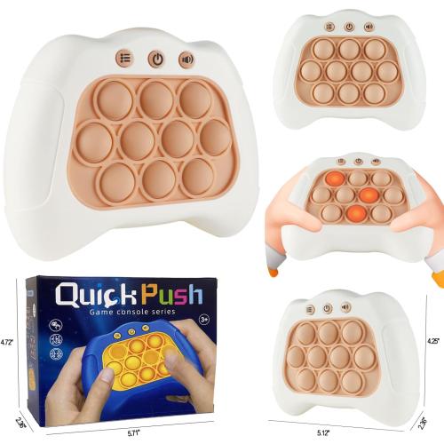 Pop The Target! Handheld Speed Push Game Machine: A Fun Multiplayer Game for Family. Sensory Fidget Toy Christmas Toys Gifts for 6 7 8 9 10 11 12 Years Old Kids Road Trip Car Games Kids White