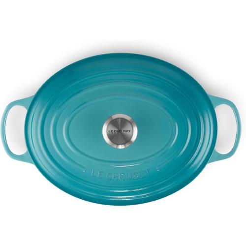 Le Creuset Enameled Cast Iron Signature Oval Dutch Oven, 6.75 qt., Caribbean