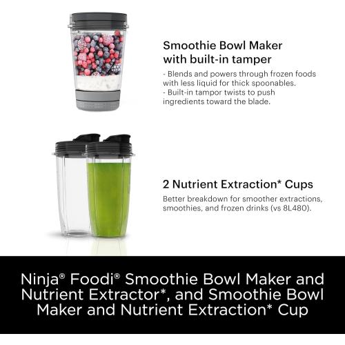 Ninja Blenders for Kitchen | Smoothie Blender, Mixer, Grinder - Premium Blending Performance for Sauces, Frozen Drinks, and More | 1200 Peak Watt Motor | SS101 Foodi Personal Smoothie Maker