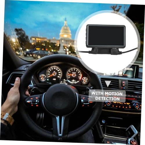 Vehicle Black Box 1pc Car Driving Compact Automobile Recorder Motion Dual Lens Design for Front and Interior Easy to Use for Vehicle Safety