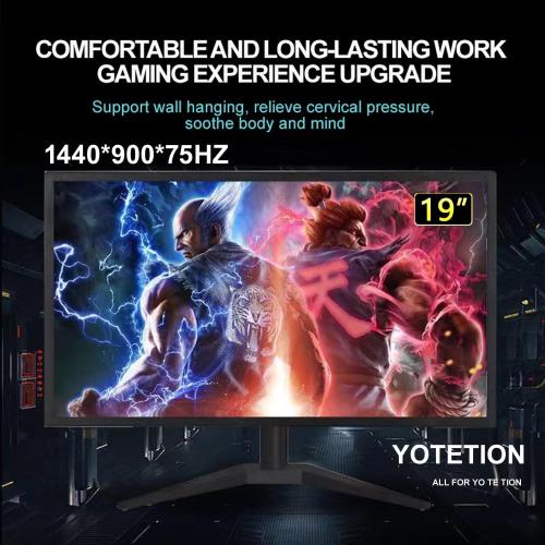 19-inch Full HD 75Hz Small Thin Monitor for laptops, Computers and desktops, HD  1440 x 900p, Anti-Glare, LED Display, VGA/HDMI Connection