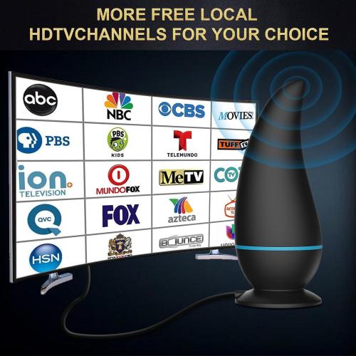 Digital TV Antenna Indoor - 8K 4K 1080P Outdoor HD Digital, 750  Miles Range, Amplified Signal Antenna, Reception 18FT Coax Cable for Smart/Old TV & Free Local Channels