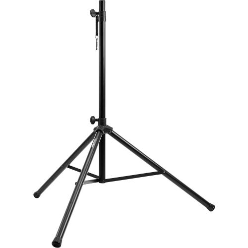 Amazon Basics Speaker Stand, Holds up to 99.2 lbs, Adjustable Height 52 to 73, Steel, Black