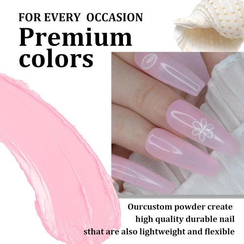 1 Oz/28g Pink Dip Powder, Neutral Nail Dipping Powder for Long-lasting 28 Days  Dip Nail Art French Manicure Nail Starter & Professional Home DIY Salon Use, No Needed Nail Lamp Curing