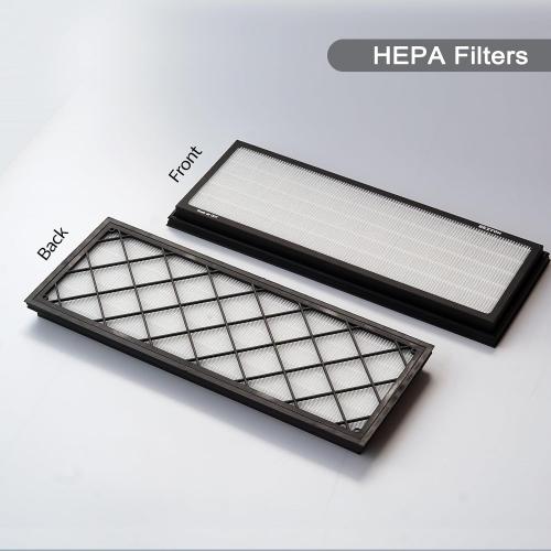 Front Trunk Hepa Filters Kit for Tesla Model Y(2022-2026) with Activated Carbon,4-pack Dual Layer Air Filter Replacement Includes 2 HEPA Filter 2 Carbon Filter