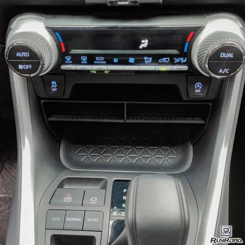 RUNROAD Center Console Upgraded Organizer Tray Compatible with Toyota RAV4 2019 2020 2021 2022 2023 2024 2025 Accessories, Insert Armrest Organizer Console ABS Secondary Storage Tray Container Box
