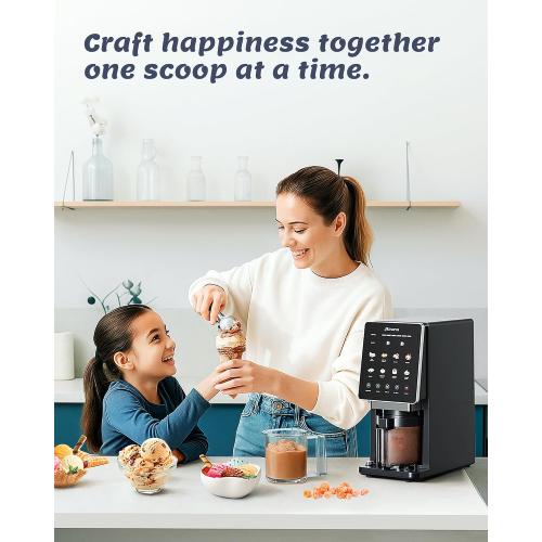 Alcarin Ice Cream Maker with 1 Pint (Not Freezer), Frozen Treat Machine