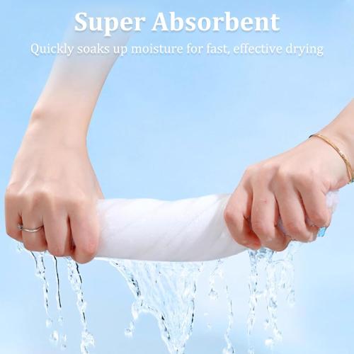 Disposable Bath Towels, 10 Pack Individually Wrapped, 55'' × 27.5'' Portable Travel Towels, Ultra-Soft & Quick-Dry Body Towels for Hotel, Gym, Beach, Camping, Swimming