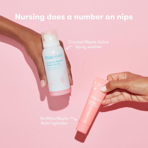 Frida Mom 2-in-1 Lactation Massager, Multiple Modes of Heat   Vibration for Clogged Milk Ducts, Increase Milk Flow, Breast Engorgement - USB Cord Included, White