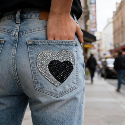 6PCS Heart Star Shaped Rhinestone Iron on Patches, 6 Styles Bling Crystal Decals for Car, Heart Diamond Iron on Patch for Valentine's Day DIY Crafts Scrapbook Laptop Phone Cup Shoes Party Decoration