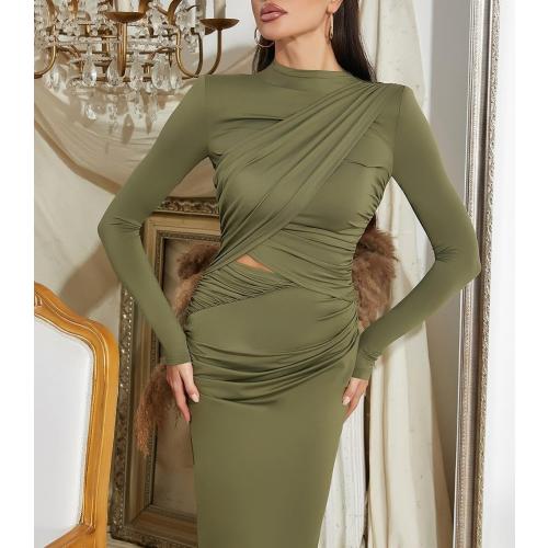 Large/40 NormaKamali Ladies Temperament Sexy Long Sleeve Summer Irregular Valentine's Day Date Prom Dresses