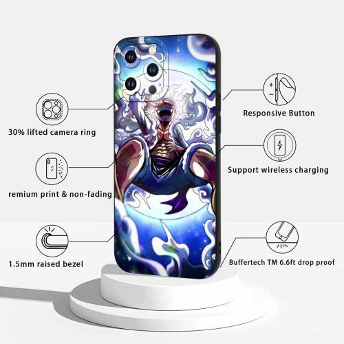 2 Pack Anime Phone Case for iPhone 13 Pro Max 6.7in,Manga Print Aesthetics Cases,Cool Comics Cartoon Design Women Men Girls Boys,Lens Protection Soft Cover Funda iPhone13 Max,Pattern 1