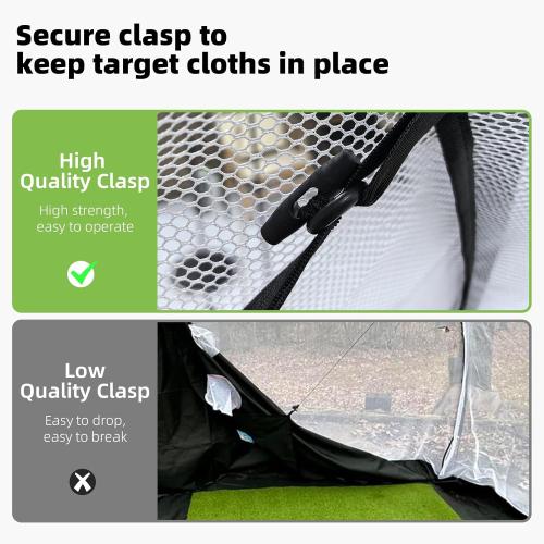 Golf Net - Upgraded 10x7ft Practice Net with 5 Balls, Tri-Turf Mat and Portable Storage Bag, Durable Hitting Nets for Backyard Driving Swing Outdoor - Gifts for Golfing Lovers - Golf Accessories