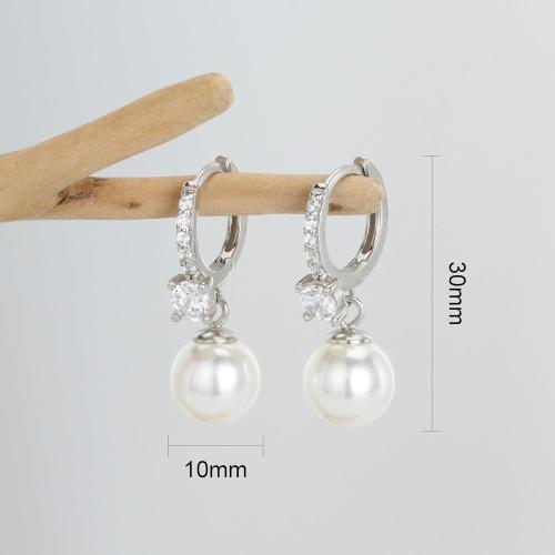 Long Pearl Earrings for Women 925 sterling silver Pearl Dangle Earrings Hypoallergenic Elegant Wedding Pearl Tassel Earrings for Bridal Christmas Gift