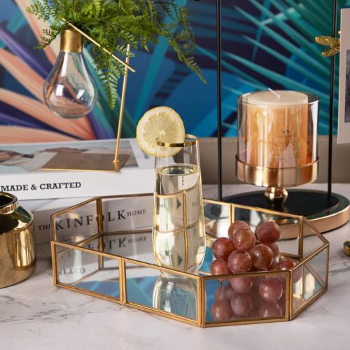 SUT 24 Pieces Stemless Plastic Champagne Flutes, 9oz Gold Rim Plastic Champagne Glasses, Clear Toasting Glasses, Unbreakable, Shatterproof Cocktail Cups for party/wedding