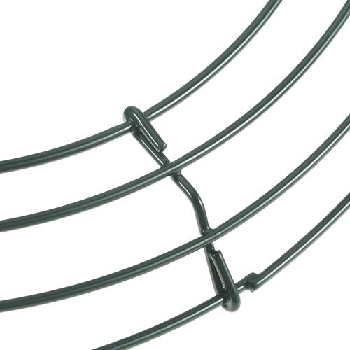 2 Pack Christmas Wire Wreath Frame Wire Wreath Making Rings Green for New Year Valentines Decoration (14 Inch)