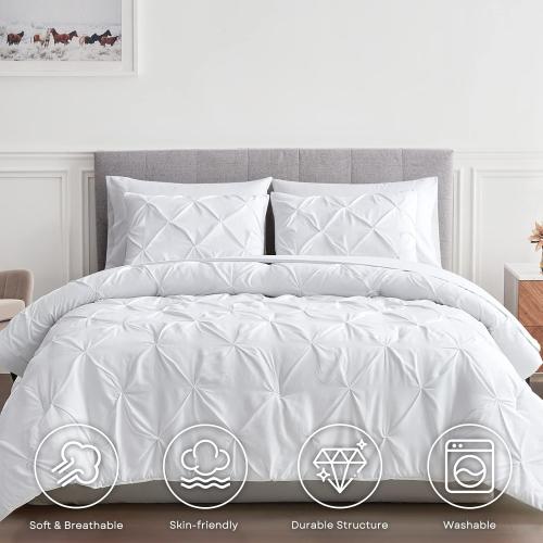 White Queen Comforter Set,sheet