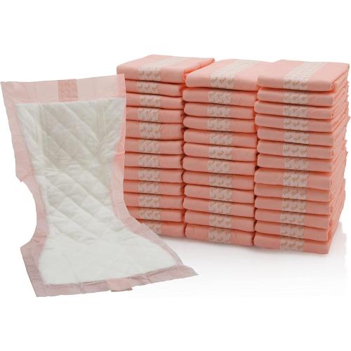 Vakly Extra Large Postpartum Maternity Pads [40 Pack] Hospital Style Super-Absorbent Contoured Pad Liners - 7 Wide X 14 Long - Heavier Overnight Post Birth Protection for Women - Incontinence Liners