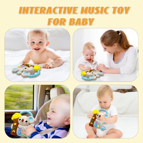 Baby Musical Toys for 1 Year Old Boys and Girls, Light Up Piano Keyboard Music Toys for Toddlers 12-18 Months, Early Learning Educational Infant Toys, 1 Year Old Baby Boy Girl Toys Gifts(Koala)