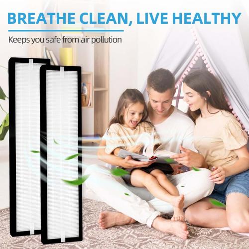 182550 HEPA Replacement Filter for Bionaire BAP536UV-U Air Purifier, Holmes HAP537UV 2141139, 2 Pack HEPA Replacement Filters