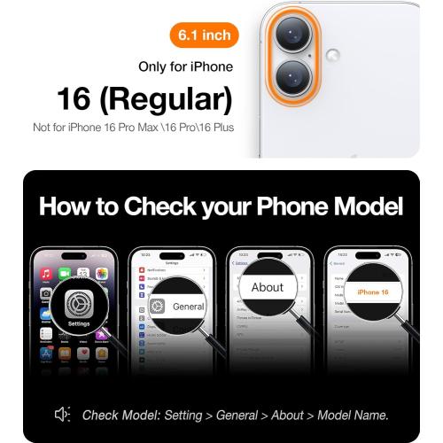 TORRAS Magnetic Slim-Fit for iPhone 16 Case 6.1 inch, Ultra-Thin 16 Phone Case Compatible with MagSafe Phone 16 Case, Light Anti-Scratch Matte Hard PC Bayer OriginFit, Black