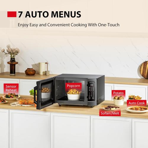 ‼️may be missing or broken pieces and also stains‼️TOSHIBA Flatbed/No Turntable Design Microwave Oven with Inverter Technology, Smart Sensor, Mute Function, 1200W, 1.3 Cu.Ft., Black Stainless Steel, ML-EM13PAITF(BS)