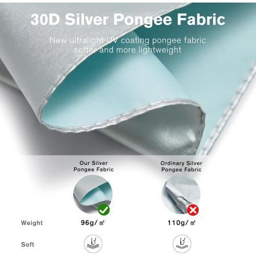 G4Free Mini Ultralight Umbrella UPF 50  UV Protection Compact Lightweight Travel Umbrella Super Slim Small Portable Automatic Open and Close,40 Inch