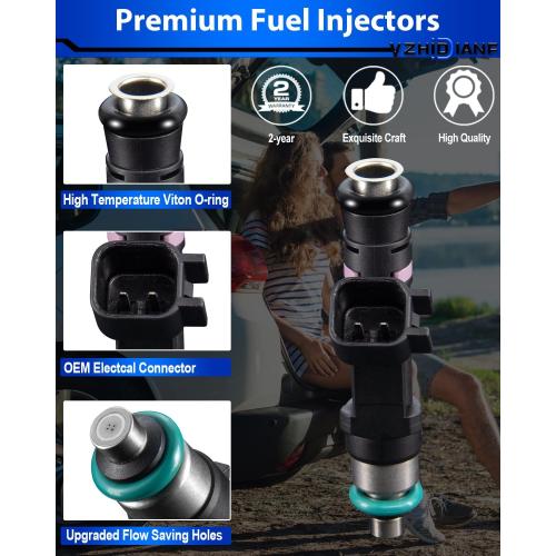 Upgraded Fuel Injectors Fits For:-Ford Expedition 2007 2008 V8 5.4L, For:-Lincoln Navigator 2007 2008 V8 5.4L, OE# 0280158140 FJ1008 (set of 8)