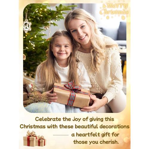 HOHOTIME 14'' Angel Tree Topper with White Feather Wings and Silver Skirt, Christmas Tree Topper with LED Light for Xmas Tree Top Decor Holiday New Year Home Ornament Decorations