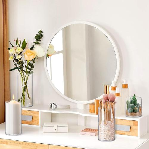 48 Pack Thick Glass Cylinder Vases 4,6,9,12 Inch Tall Clear Flower Vase Hurricane Floating Candle Holder for Table Centerpiece Wedding Home Decor