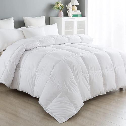 Cozynight Down Alternative Comforter-All Season Full Comforters Duvet Insert with Corner Tabs-Lightweight Breathable Reversible White Comforter 82x86 inches