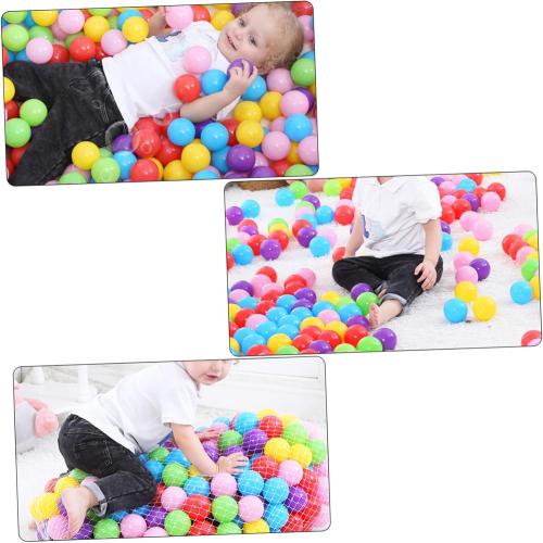 80pcs Plastic Boy Girl Ocean Balls Boys and Girls Outdoor Toys Play Balls for Years Old Random Color