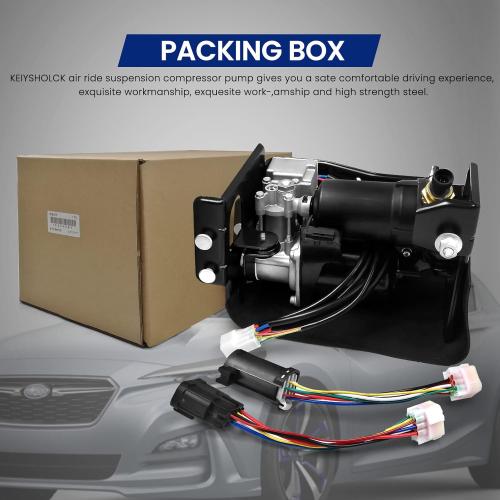 Air Ride Suspension Compressor Pump, Compatible with GMC Yukon XL 1500 Cadillac Escalade Chevy Avalanche Suburban Tahoe, 15254590 19299540 949-000 949-001 949-099 15056494