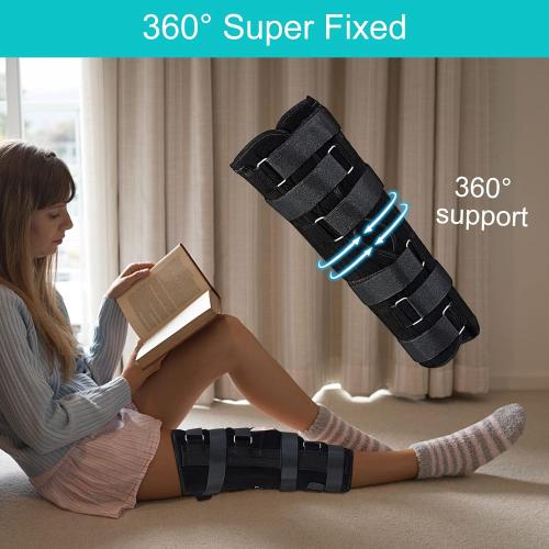 Size Large Unisex Knee and leg immobilization Stabilizer for Post Surgery Recovery,Knee Fractures,Instability, ACL,MCL,Meniscus Tear,Arthritis,Displacement Recovery,18.1 Length Universal