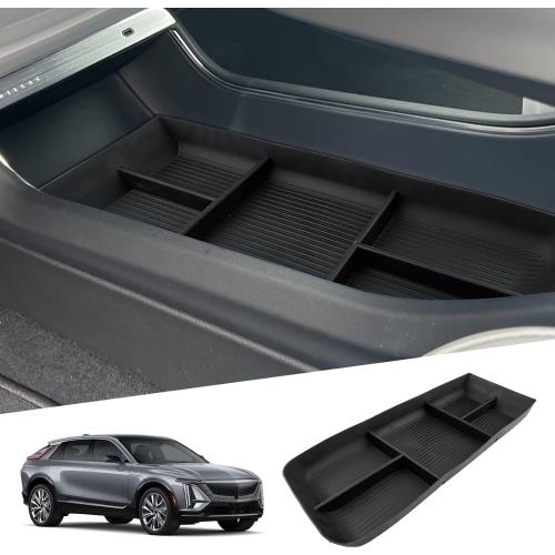 SHAOHAO for 2025 2026 Cadillac Lyriq Under Console Organizer for 2023 2024 2025 2026 Cadillac Lyriq Accessories (Tech, Luxury, Sport) Lower Organizer Tray Space Expand Storage Insert Box Easy Removal