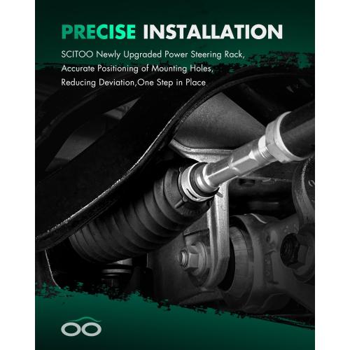 SCITOO Power Steering Rack and Pinion Complete Assembly Replacement For Subaru Forester 2005-2008