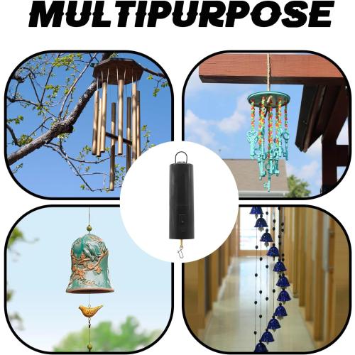 1 Pack Wind Spinner Motor, Black | Hanging Display, Rotating Motor, Battery Operated, Rotatable Hook