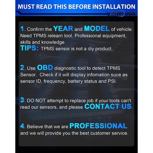 Pre-Programed TPMS Sensors Fit for:-Nissan 2006-2012 Maxima 2004-2012 Pathfinder Sentra Altima Rogue for:-Infiniti G35 for:-Suzuki 315MHz 40700-1AA0B Tire Pressure Sensor (4)