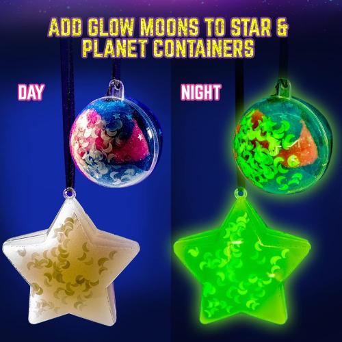 GirlZone Cosmic Cloud Slime Kit, Premade Galaxy Slime Kit for Girls Ages 10-12 with Glitter & Inks