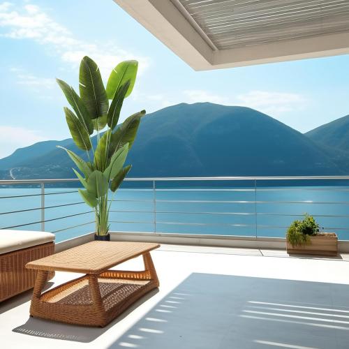 Size  7.2Ft Large Artificial Trees Size  7.2Ft Silk Bird of Paradise Big Tall Fake Plants Faux Green Silk Floor Potted Plants for Home Living Room Office Decor Indoor Outdoor…